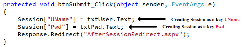 Submit button event code